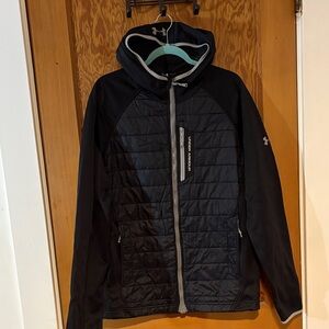 Under Armour Black Quilted Hooded Jacket